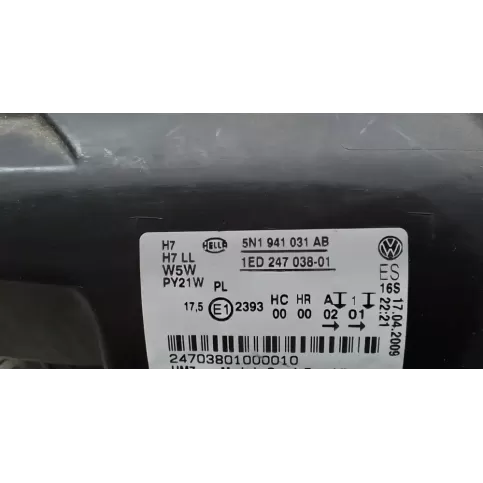 24703801000010 фара передня Volkswagen Tiguan 2008