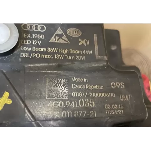 4G0941733 фара передняя Audi A6 C7 2017