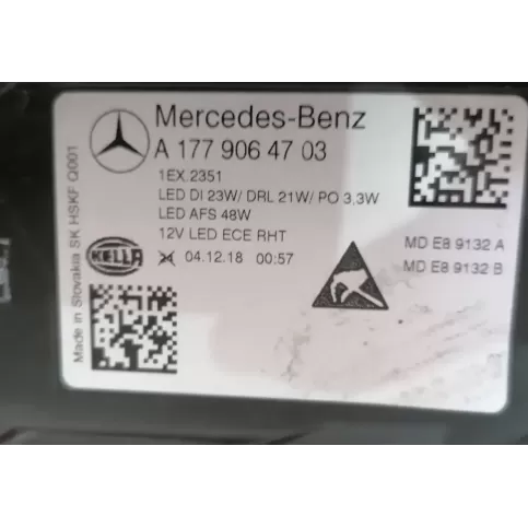 1EX2351 фара передня Mercedes-Benz A W177 2018