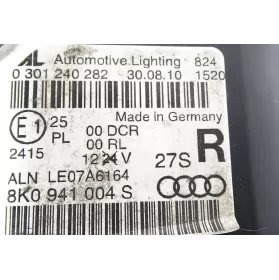 301240282 фара передняя Audi A4 S4 B8 8K 2010