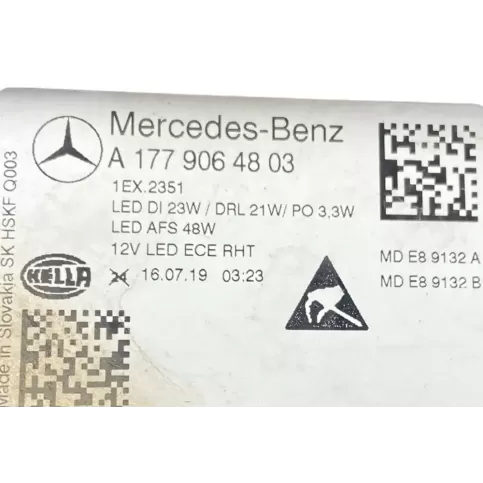 A1779064803 фара передня Mercedes-Benz A W177 2019