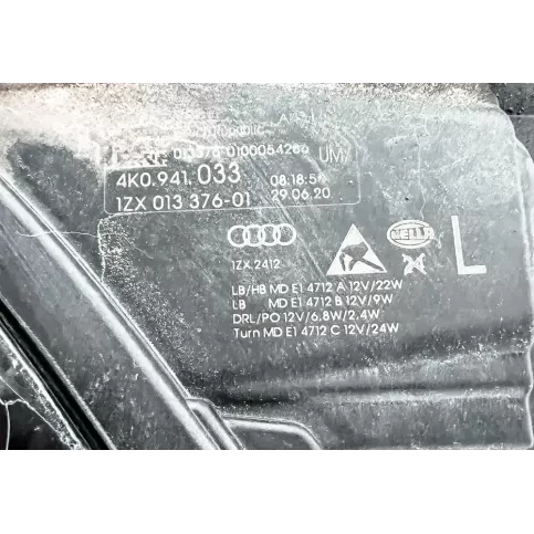 1ZX01337601 фара передня Audi A6 S6 C8 4K 2018