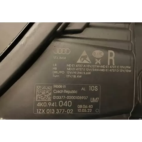 1ZX01337702 фара передня Audi A6 S6 C8 4K 2020