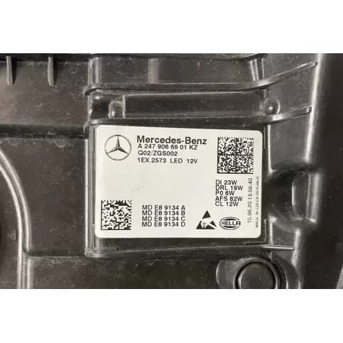 A2479066901 фара передня Mercedes-Benz GLA H247 2020