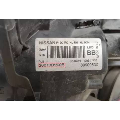 26010BV90B фара передня Nissan Juke I F15 2020