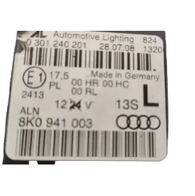 0301240201 фара передня Audi A4 S4 B8 8K 2009