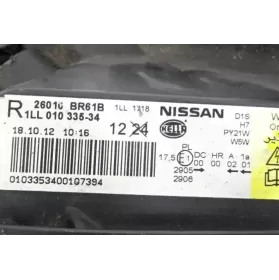 26010RP61R фара передня Nissan Qashqai 2012