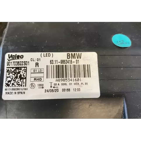 63118494340 фара передня BMW i3 2018