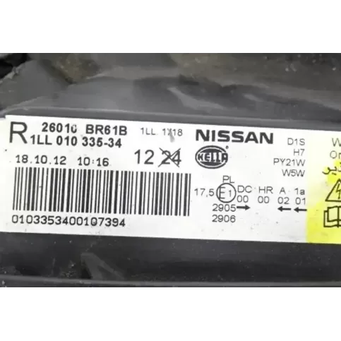 0103353400107394 фара передня Nissan Qashqai 2012