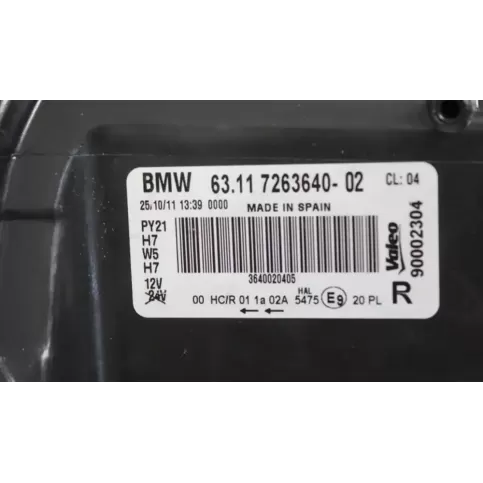 7263640 фара передняя BMW 1 E81 E87 2009