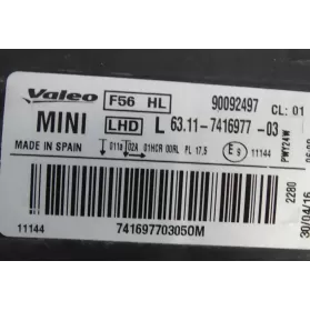 90092497 фара передняя Mini One - Cooper F56 F55 2013