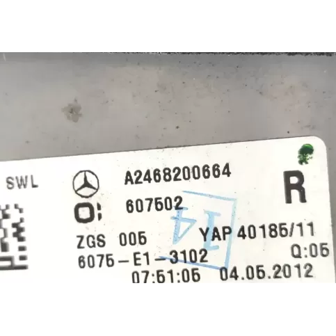 607502 фара задня Mercedes-Benz B W246 W242 2013