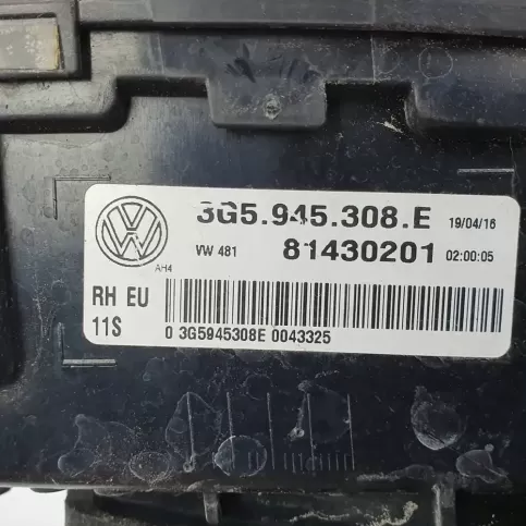 3G5945308E фара задняя Volkswagen PASSAT B8 2016