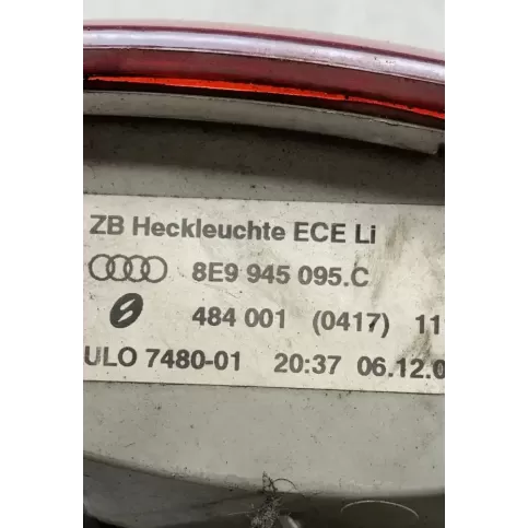 8E9945095C фара задняя Audi A4 S4 B7 8E 8H 2006